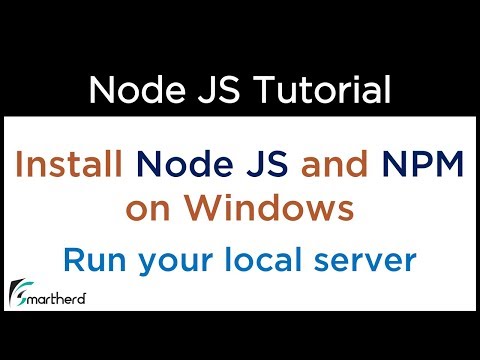 How to install Node JS in Windows. Run local web server in Node. Create first application on Node