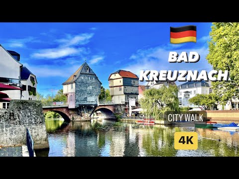 BAD KREUZNACH KURORT WALK, DEUTSCHLAND, GERMANY, 4K, 60 FPS, 4K