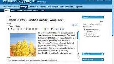 WordPress Tutorial - How to Wrap Text Around an Image