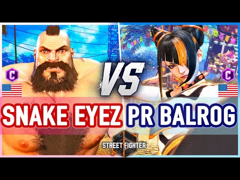 SF6 🔥 Snake Eyez (Zangief) vs PR-Balrog (Juri) 🔥 Street Fighter 6