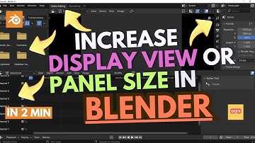 How to Increase Display View in Blender?