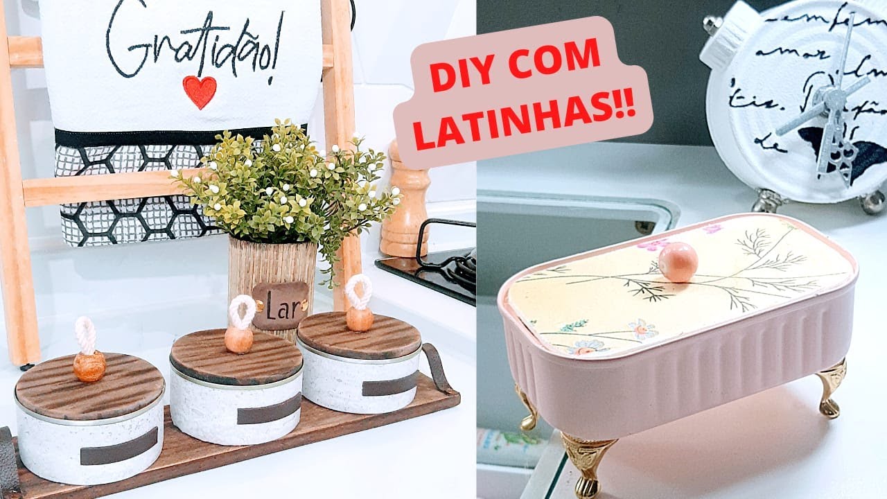 3 IDEIAS Incríveis E Fáceis para FAZER Com LATAS / FAÇA VOCÊ MESMO!!