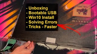Unboxing Acer Predator Helios Neo 16 (Create Win10 Bootable USB Drive; Complete Install w/ Drivers)