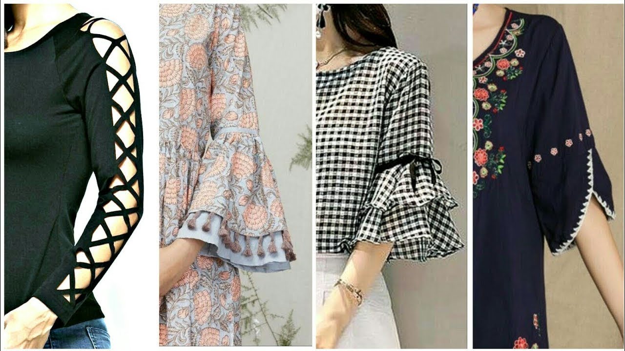 Easy Sleeves Design Dresses 2019 - Most Trendy Easy Sleeve Dresses Design - Trendy Style