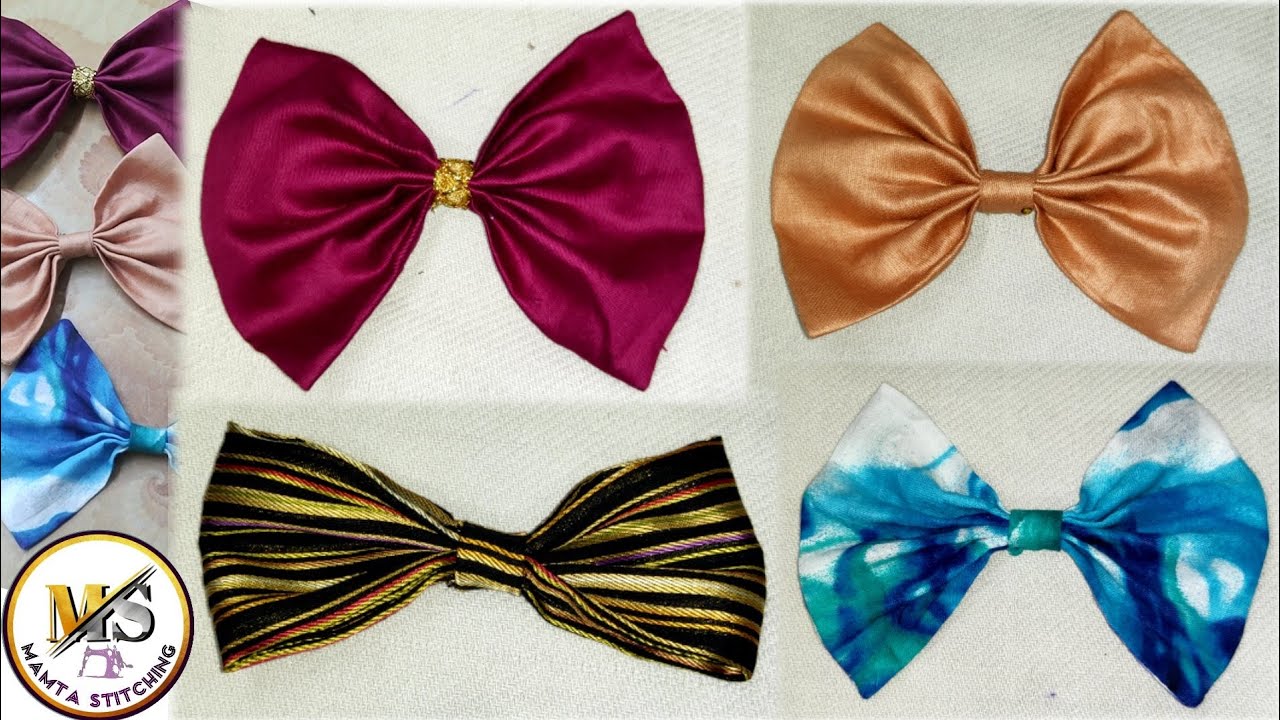 #bowmaking/bow making with cloth/how to make a bow/easy step by step ...