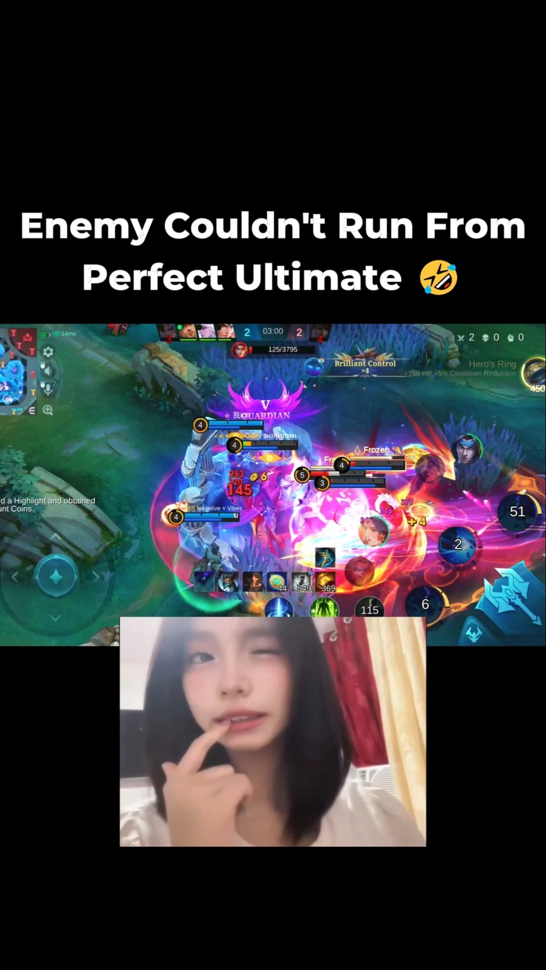 Enemies Couldn't Run From Perfect Ultimate 🤣 #mobalegends5v5