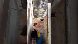 My Bath Routine No Bra Deep Cleavage