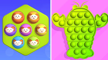 Pop Us Gameplay! Satisfying and relaxing ASMR slicing video