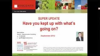 Superannuation Update Q3 2012 - approved SMSF auditors, SMSF market valuations, ATO penalties