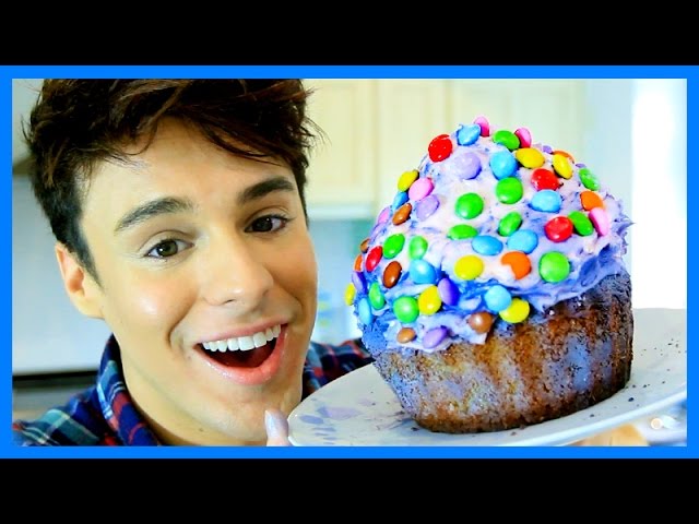 GIANT RAINBOW CUPCAKE 