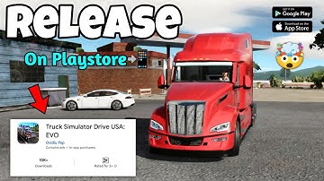 Truck Simulator Drive USA: EVO Released🤯 Exclusive First Gameplay🔥✅