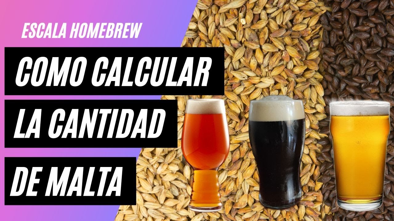 Calcular la cantidad de granos. Arma tu receta. Escala Homebrew. Cerveza Artesanal Saga.