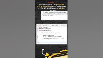 How to generate OTP in java #otpgenerate #java #viral #trending #trendingshorts #shorts #whatsappapi