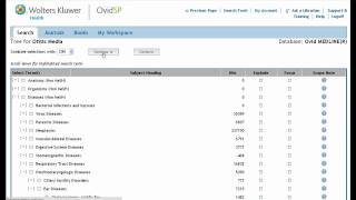 Advanced MEDLINE Search on OvidSP