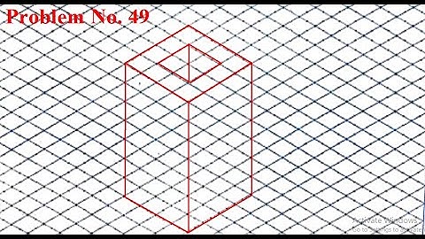 Isometric projections Problem no 49 isometric sheet computer aided engineering drawing #BCEDK103/203