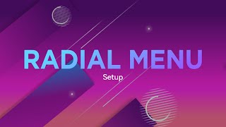 Radial Menu Asset - Setup