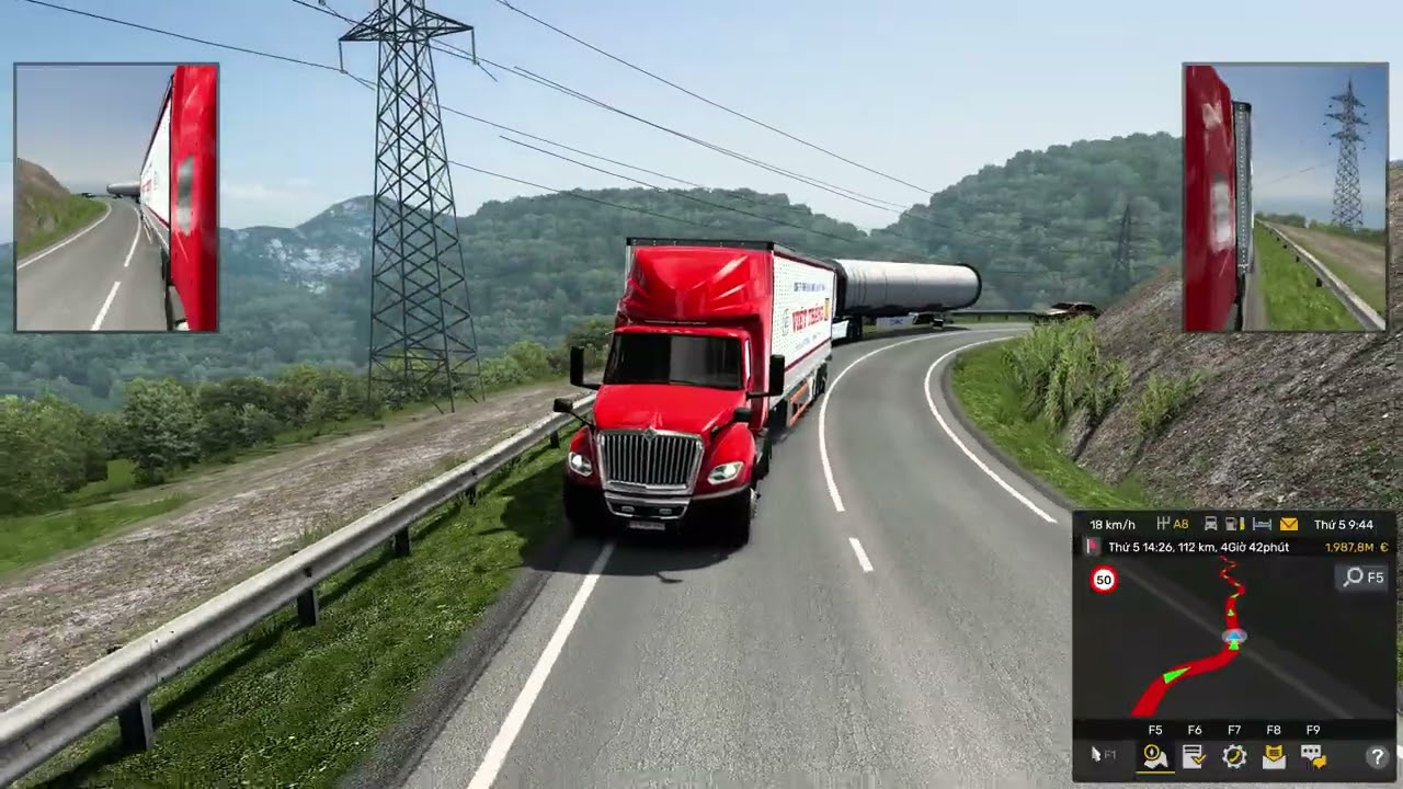 Ets2 | Đầu kéo International Prostar 2009 | Hành Trình Sơn La - Điện Biên tập 2