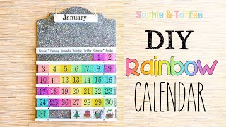 DIY Rainbow Calendar│Sophie & Toffee Elves Box December 2021