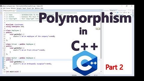 Polymorphism in C++ A Simple Tutorial   Part 2