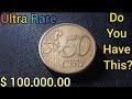 👉 $ 100,000.00 👈 DO YOU HAVE THIS? ULTRA RARE Error Coin 50 Cent Euro Worth Money Don't Spend 