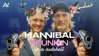 Mads Mikkelsen & Hugh Dancy being chaotic cannibals in Hannibal Reunion 2024