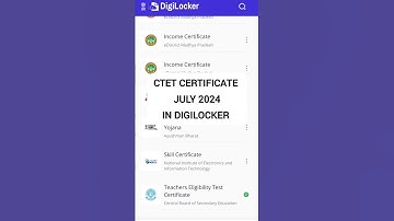 How To download CTET Certificate in Digilocker #digilocker #ctet #ctetcertificate #result