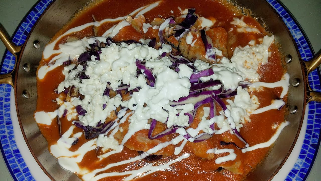 Enchiladas LIGHT con flor de jamaica / Comida mexicana saludable YouTube