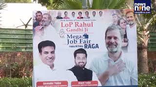 Posters Wishing Rahul Gandhi on His Birthday Put Up Outside Indira Bhawan | News 9