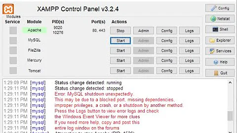 Hướng dẫn sửa lỗi tắt Mysql xampp không đúng cách - mysql shutdown unexpectedly