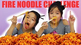 SPICY FIRE NOODLE CHALLENGE!! Samyang Buldak Ramen