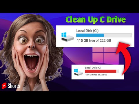How To Clean C Drive |  Make Your PC Faster #shorts