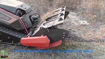 Vigorun radio controlled caterpillar tool handling platform made by Vigorun Tech #commercialmower