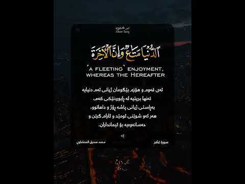 يا قوم إنما هذه الحياة الدنيا متاع محمد صديق المنشاوي سورة غافر