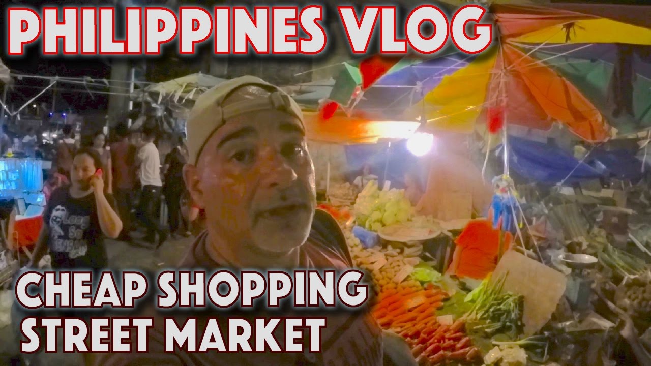 Bargain shopping Philippines street market Metro Manila YouTube