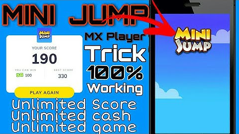 MX player mini jump game trick || #maalik. || Jackpot gaming unlimited score unlimited cash
