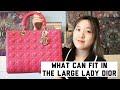 What Can Fit In The Large Lady Dior Using Zoomoni Bag Organizer - Dior Beauty, Agenda, Dior SLGs