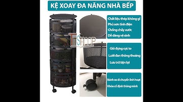 Titshoop - kệ xoay nhà bếp đa năng - kệ để đựng rau củ quả nhà bếp thông minh - Freeship toàn quốc