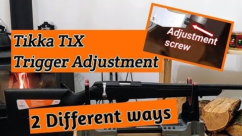 2 ways to adjust the trigger pull weight on a Tikka T1x