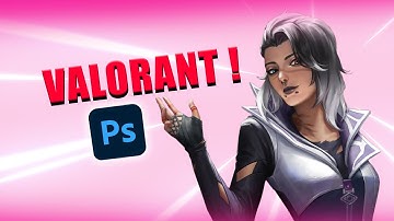 How to make easy VALORANT thumbnail in minutes | photoshop tutorial