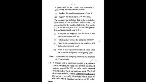 BCA -4 sem - Optimization techniques (May 2023)- Question paper #CCSU