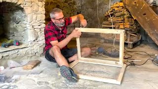 Ep.105 – Installo finestra in legno – Pavimento in pietra - Tanti lavori in baita – Natura e relax