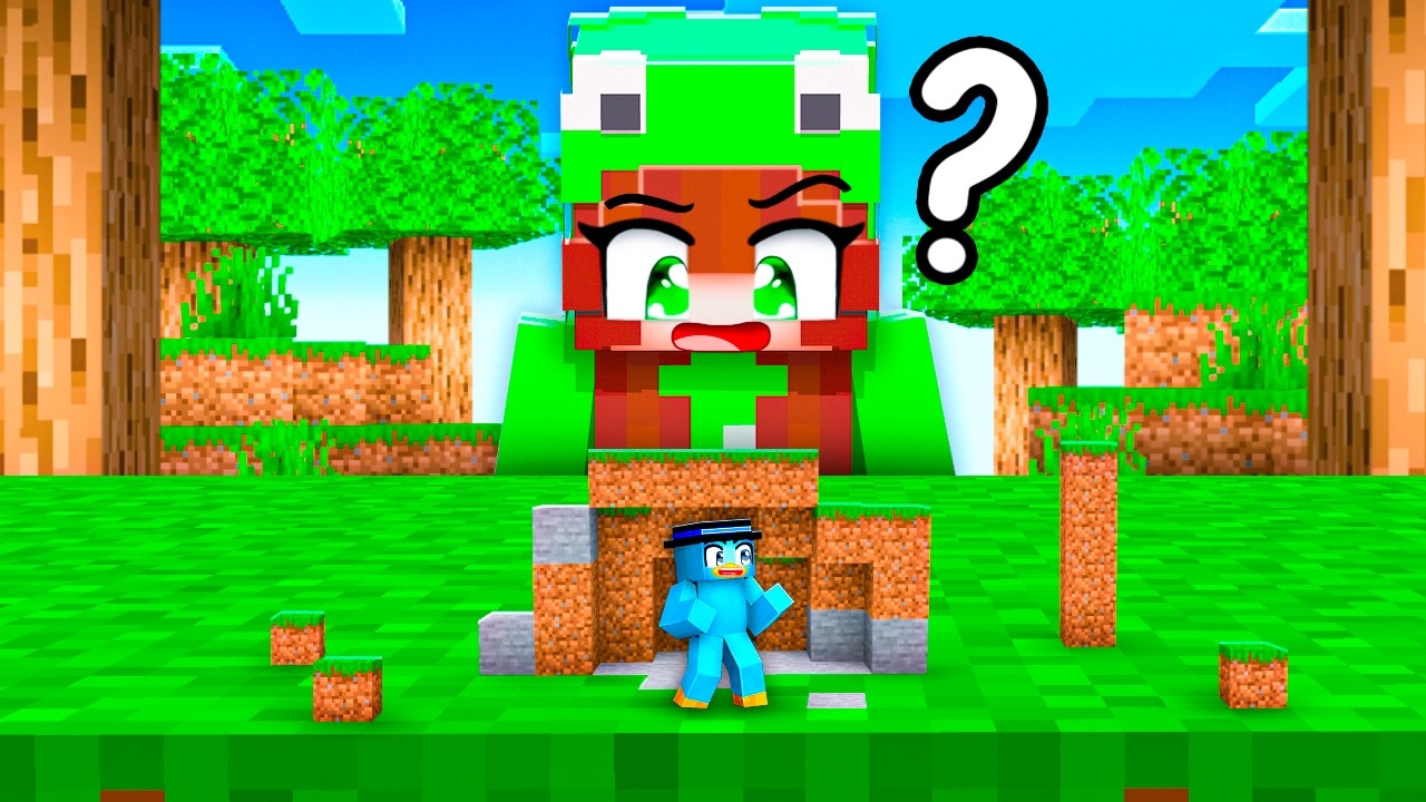 Cambié mi Tamaño Para Esconderme en Minecraft!