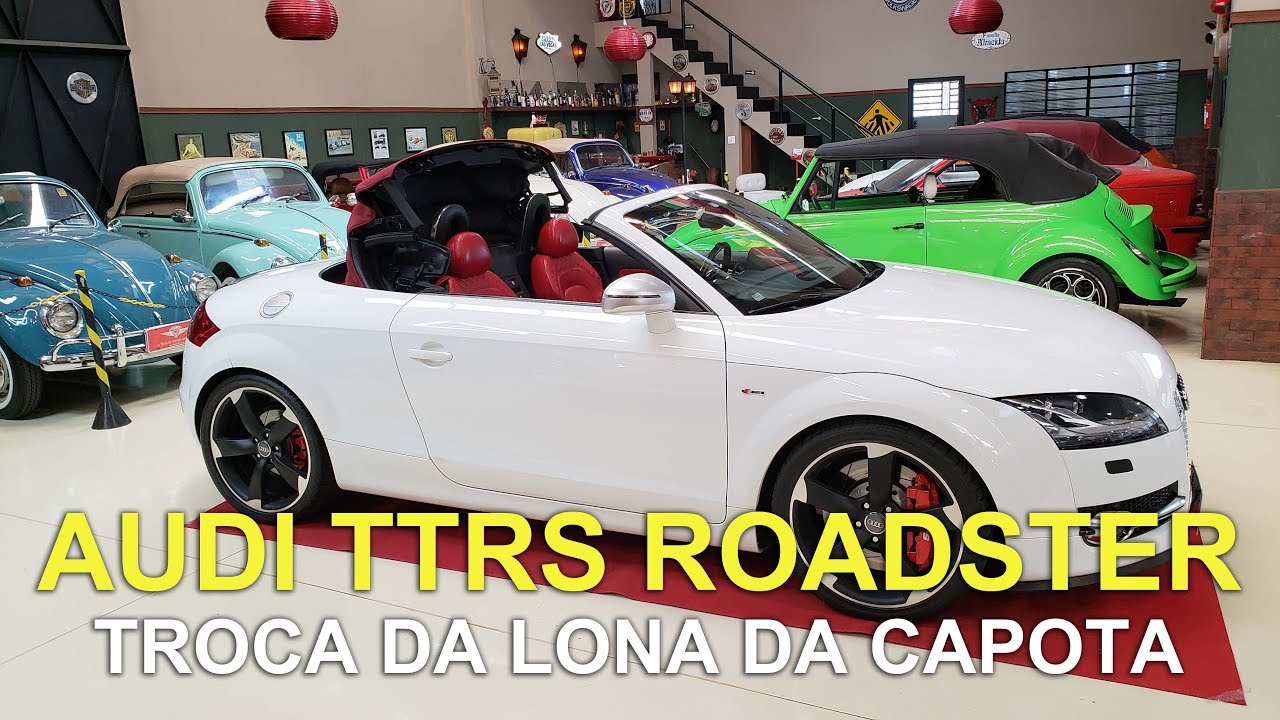 Passo-a- passo da troca da capota do Audi TTRS Roadster Conversível - Maravilhoso! Trocar