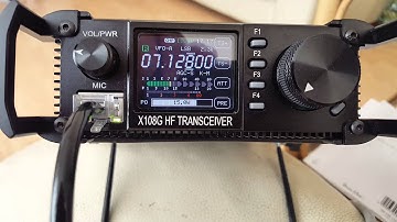 My very first contact with the Xiegu X108G out doo