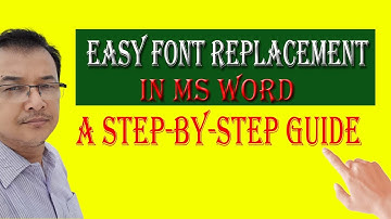 "Easy Font Replacement in MS Word: A Step-by-Step Guide" #msword #font #replacement