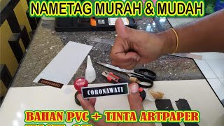 Bisnis modal kecil - Nametag Bahan PVC