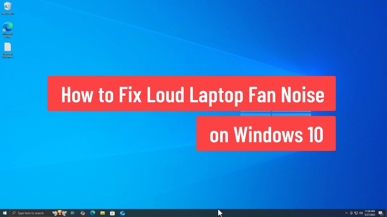 How to Fix Loud Laptop Fan Noise on Windows 10 (2025) - YouTube