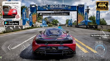 Racing Master Android Gameplay 4k Max Graphics McLaren 720s Coupe🔥