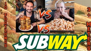 CORBUCCI EATS VS MOLLY VS 10 FEET OF SUBWAY ~ 3 METERS OF SUBWAY ~ OVER 13 LBS \/ 6 KGS ~ COLLAB