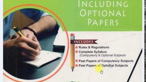 CSS Past Papers of Compulsory & Optional Subjects
